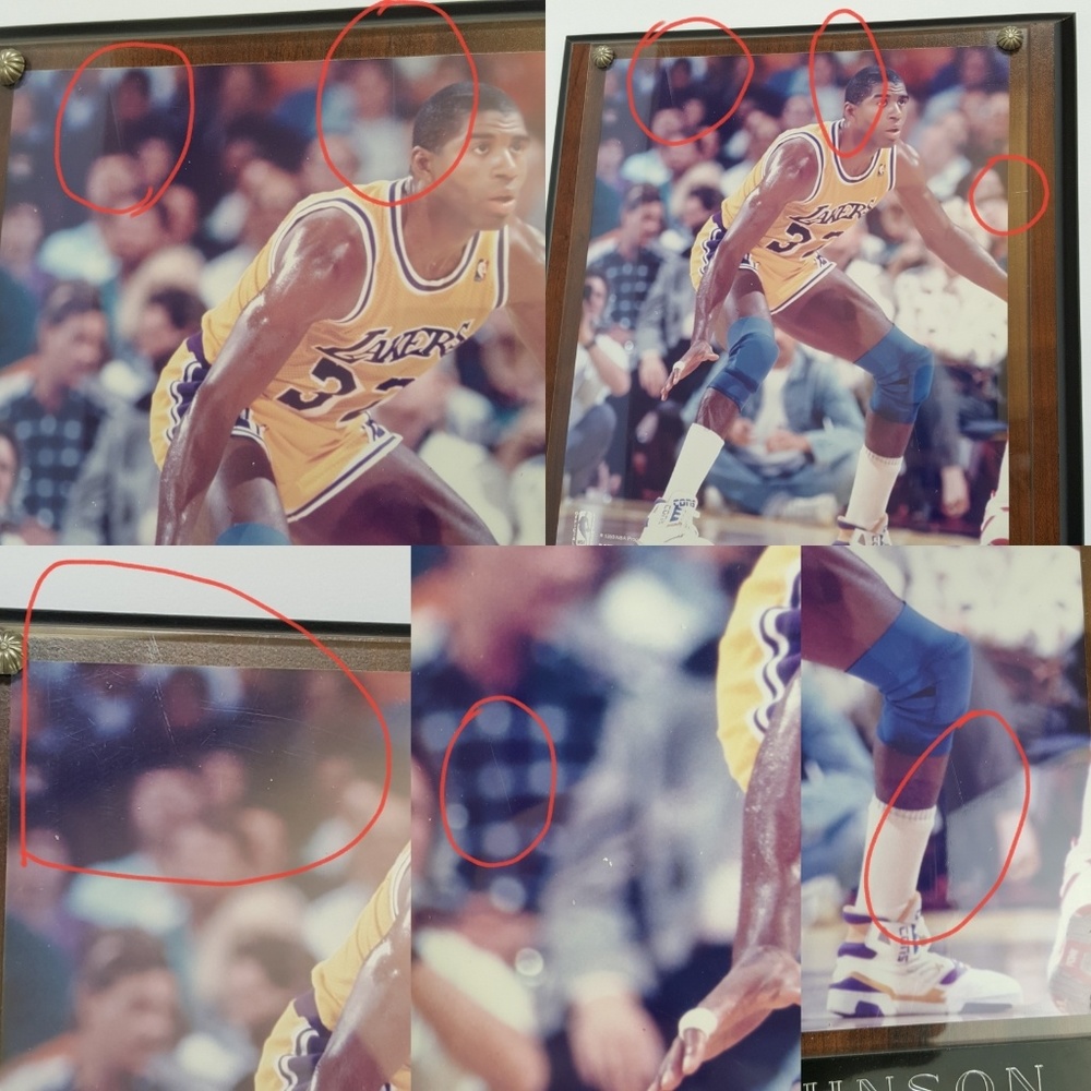 VTG Lakers Magic Johnson NBA HOOPS Framed Plaque - Picture 5 of 8